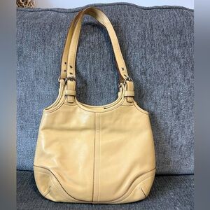 COACH SMALL LEATHER SHOULDER BAG
